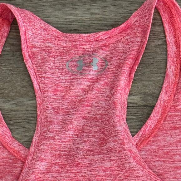 Under Armor Raceback Tank Top Punk Striped Shirt Sz L - Picture 5 of 5